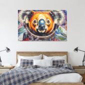 KOALA IN DE RUIMTE-4 CANVAS AFDRUK (Insitu (Slaapkamer))