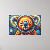 KOALA IN DE RUIMTE-5 CANVAS AFDRUK (Voorkant)