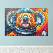 KOALA IN DE RUIMTE-6 CANVAS AFDRUK (Insitu (Houten vloer))