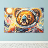 KOALA IN DE RUIMTE-7 CANVAS AFDRUK (Insitu (Houten vloer))