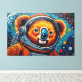 KOALA IN DE RUIMTE CANVAS AFDRUK (Insitu (Houten vloer))