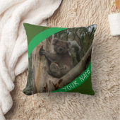 Koala In Een Boom Australië Worp Kussen (Deken)