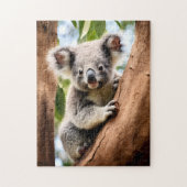 Koala in een boom legpuzzel (Verticaal)
