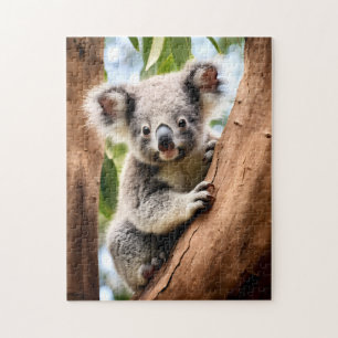 Koala in een boom legpuzzel