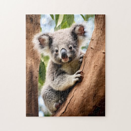 Koala in een boom legpuzzel (Verticaal)