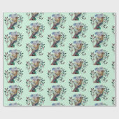Koala in een tandenboom cadeaupapier (Vlak)