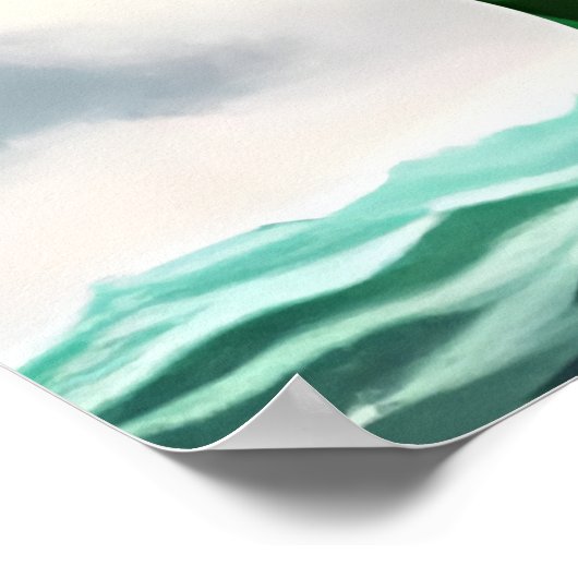 Koala in groene kleding | AI Art Poster (Hoek)