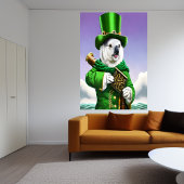 Koala in groene kleding | AI Art Poster