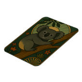 Koala in het botanische mandala magneet (Linkerzijde)