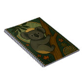 Koala in het botanische mandala notitieboek (Rechterzijde)