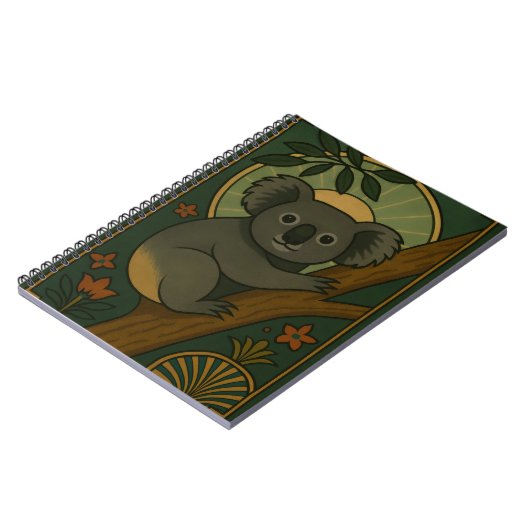 Koala in het botanische mandala notitieboek (Linkerzijde)
