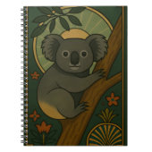 Koala in het botanische mandala notitieboek (Voorkant)