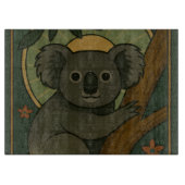 Koala in het botanische mandala snijplank (Voorkant)
