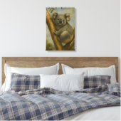 Koala in het stille licht canvas afdruk (Insitu (Slaapkamer))