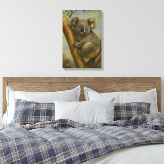 Koala in het stille licht canvas afdruk (Insitu (Slaapkamer))