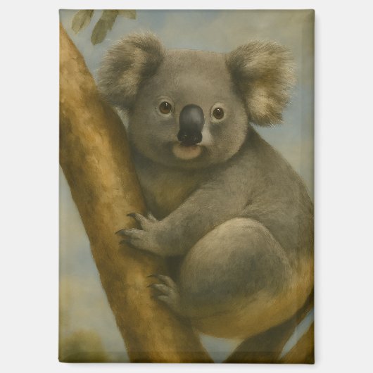 Koala in het stille licht magneet (Voorkant)