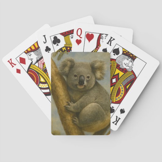 Koala in het stille licht pokerkaarten (Achterkant)