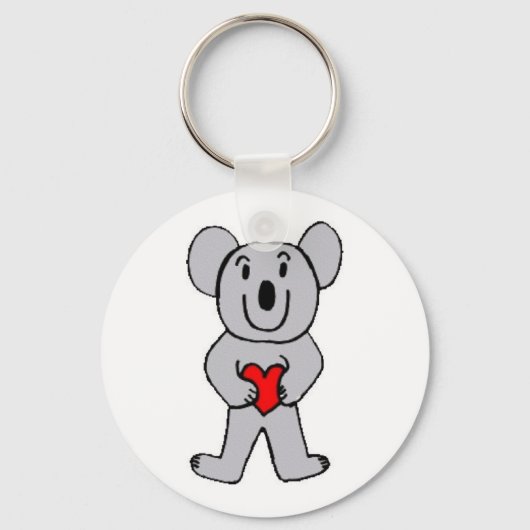 Koala in Love Sleutelhanger (Voorkant)