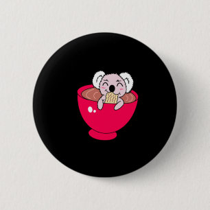 Koala in Ramen Ronde Button 5,7 Cm