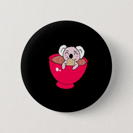 Koala in Ramen  Ronde Button 5,7 Cm (Voorkant)