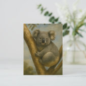 Koala in rustig licht briefkaart (Staand voorkant)