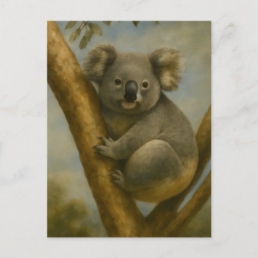 Koala in rustig licht briefkaart (Voorkant)