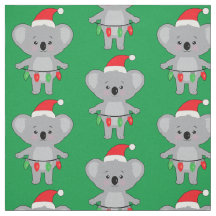 Koala in Santa Hat en Decoratie met Kerstmis