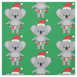 Koala in Santa Hat en Decoratie met Kerstmis Stof