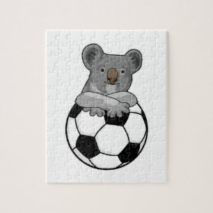 Koala in Soccer Sports Legpuzzel