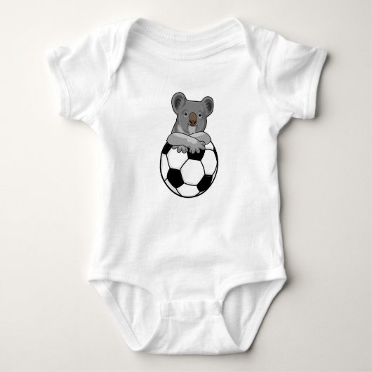 Koala in Soccer Sports Romper (Voorkant)