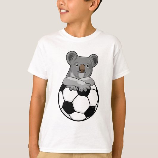 Koala in Soccer Sports T-shirt (Voorkant)