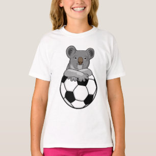 Koala in Soccer Sports T-shirt