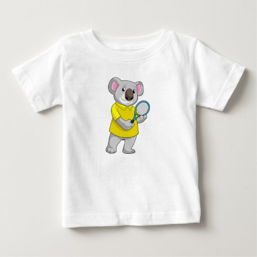 Koala in Tennis met Tennis racket (Voorkant)
