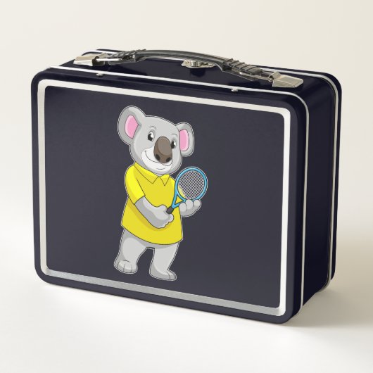 Koala in Tennis met Tennis racket (Achterkant)
