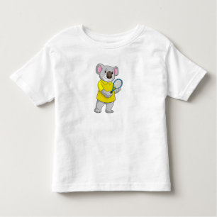 Koala in Tennis met Tennis racket Kinder Shirts