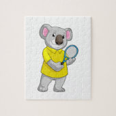 Koala in Tennis met Tennis racket Legpuzzel (Verticaal)