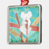 Koala in Tree Original Abstract Art Metalen Ornament (Links)