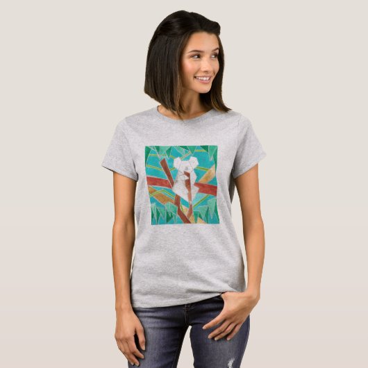 Koala in Tree Original Abstract Art T-shirt (Voorkant volledig)