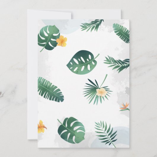 Koala Invitation, Koala Boy Baby shower Kaart (Achterkant)