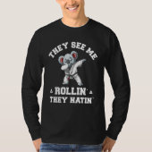 Koala Jiu Jitsu Rollin   BJJ Grappling Dabbing Koa T-shirt (Voorkant)