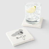 Koala Jo Marble Stone Onderzetter (Zijkant)