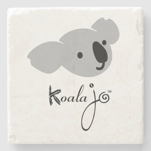 Koala Jo Marble Stone Onderzetter (Voorkant)