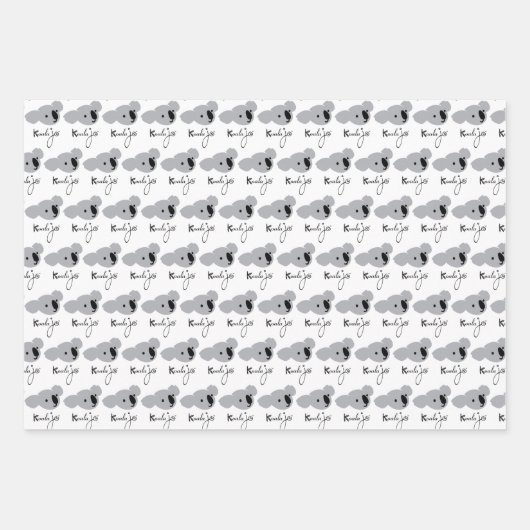 Koala Jo Wrapping Paper Set (Voorkant)