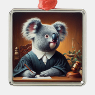 Koala Judge Metalen Ornament