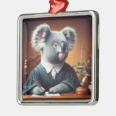 Koala Judge Metalen Ornament (Links)