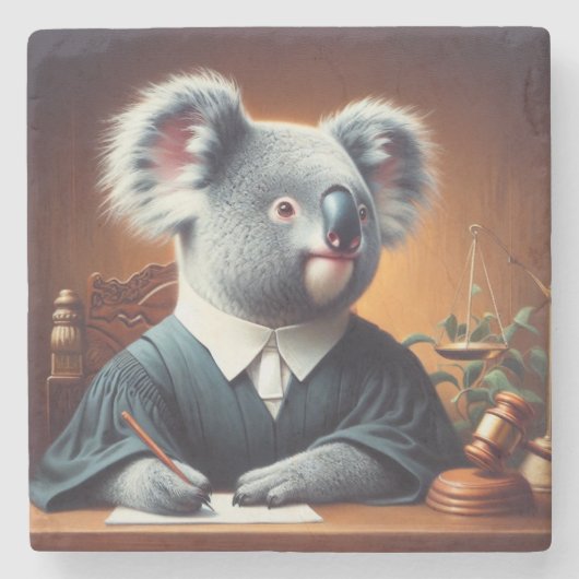 Koala Judge Stenen Onderzetter (Voorkant)