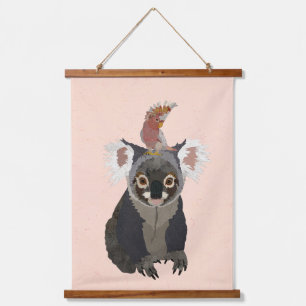 KOALA & KAKETOE HANGEND WANDKLEED