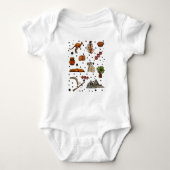 Koala Kangaroo Australia Day Pattern Romper (Voorkant)