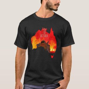 Koala Kangaroo Dieren mensen bidden voor Australië T-shirt