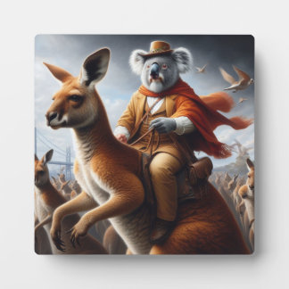 Koala Kangaroo Rider Fotoplaat